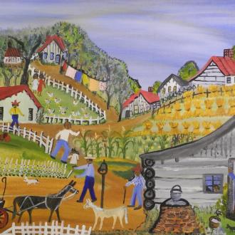 Moss, Emma Lee farm scene